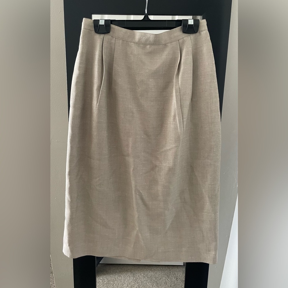 2/$30 Beige Linen Blend Skirt